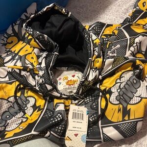 Snap Black and Yellow Graphic Hoodie